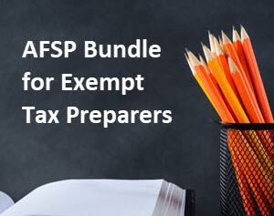 Picture of AFSP Bundle for Exempt Tax Preparers